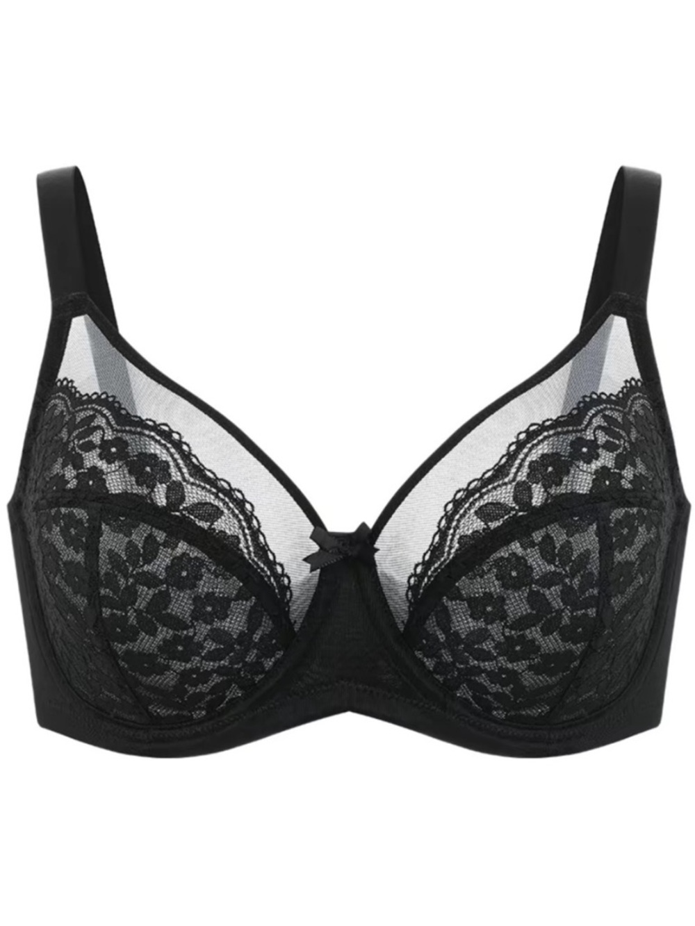 NWT Lacsper Daisy Bra Floral Lace Unlined Full Coverage Underwire size 36C